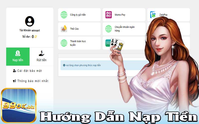 Hướng dẫn nạp tiền 99OK